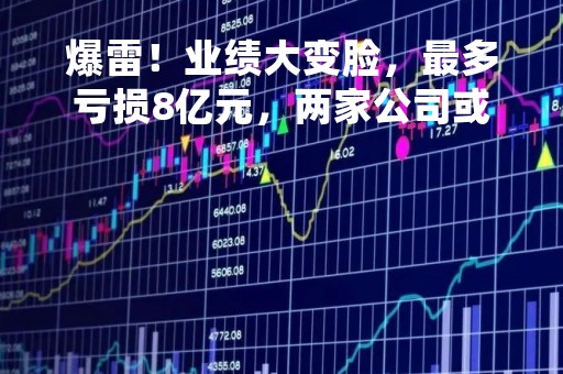 爆雷！业绩大变脸，最多亏损8亿元，两家公司或“戴帽”！融资客加仓这些股，5股净买入超10亿元