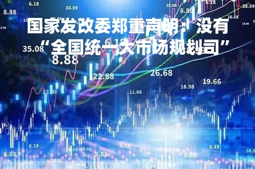 国家发改委郑重声明：没有“全国统一大市场规划司”