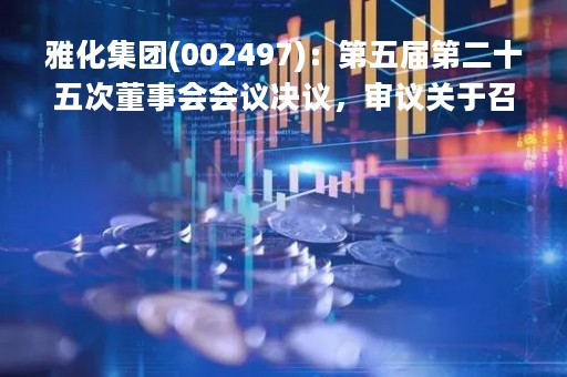 雅化集团(002497)：第五届第二十五次董事会会议决议，审议关于召开第五届董事会第二十五次会议的通知