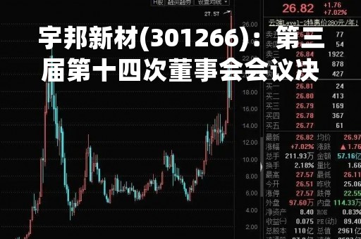 宇邦新材(301266)：第三届第十四次董事会会议决议，审议12项议案获通过