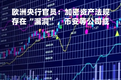 欧洲央行官员：加密资产法规存在“漏洞”，币安等公司或逃脱监管