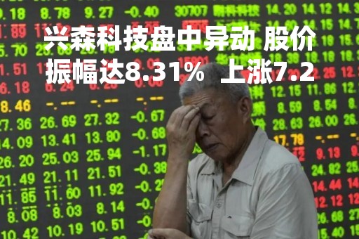 兴森科技盘中异动 股价振幅达8.31%  上涨7.21%