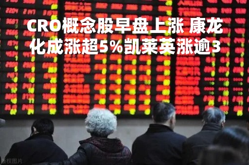CRO概念股早盘上涨 康龙化成涨超5%凯莱英涨逾3%