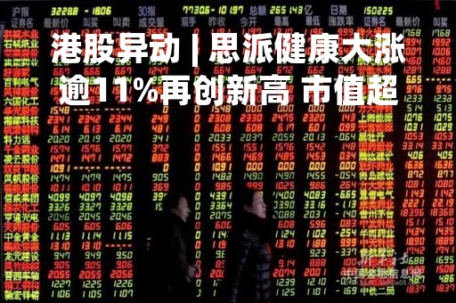 港股异动 | 思派健康大涨逾11%再创新高 市值超300亿港元