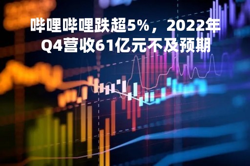 哔哩哔哩跌超5%，2022年Q4营收61亿元不及预期