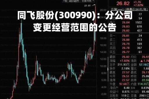 同飞股份(300990)：分公司变更经营范围的公告