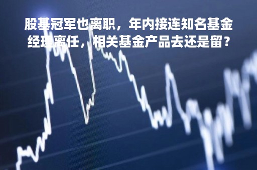 股基冠军也离职，年内接连知名基金经理离任，相关基金产品去还是留？