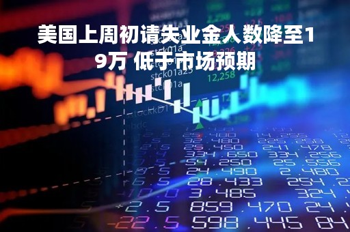 美国上周初请失业金人数降至19万 低于市场预期
