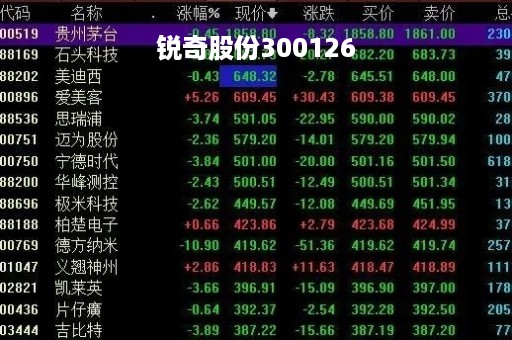 锐奇股份300126「锐奇股份股票」