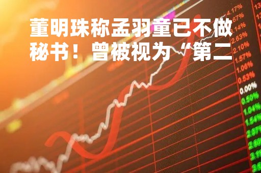 董明珠称孟羽童已不做秘书！曾被视为“第二个董明珠”的她去哪了？本人回应