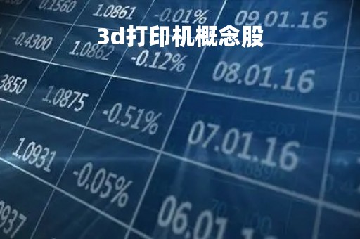 3d打印机概念股「3d打印技术概念股票」