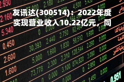 友讯达(300514)：2022年度实现营业收入10.22亿元，同比增加17.98%