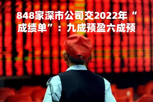 848家深市公司交2022年“成绩单”：九成预盈六成预增