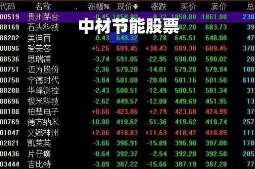 中材节能股票「中材节能股票行情」