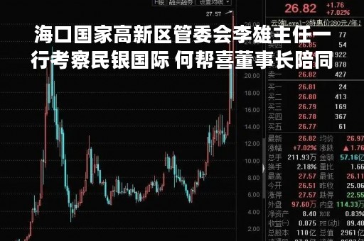 海口国家高新区管委会李雄主任一行考察民银国际 何帮喜董事长陪同