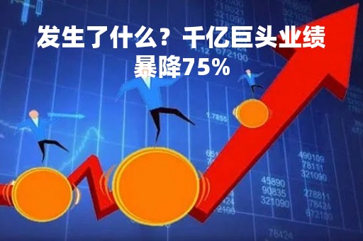 发生了什么？千亿巨头业绩暴降75%
