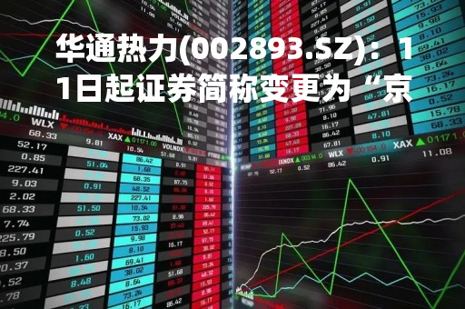 华通热力(002893.SZ)：11日起证券简称变更为“京能热力”