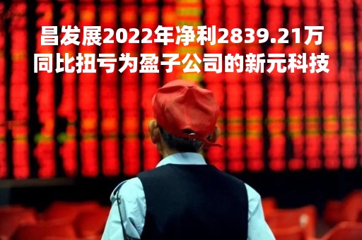 昌发展2022年净利2839.21万同比扭亏为盈子公司的新元科技园项目出租率上升