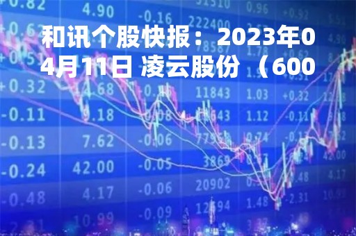 和讯个股快报：2023年04月11日 凌云股份 （600480），股价出现向上跳空缺口