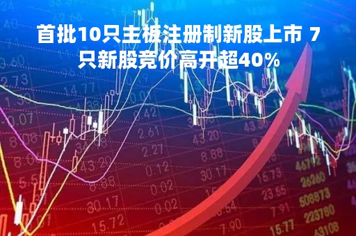 首批10只主板注册制新股上市 7只新股竞价高开超40%