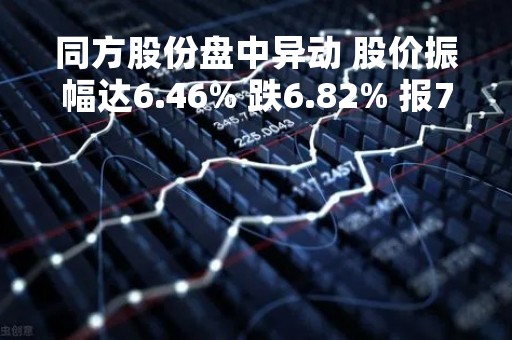 同方股份盘中异动 股价振幅达6.46% 跌6.82% 报7.67元