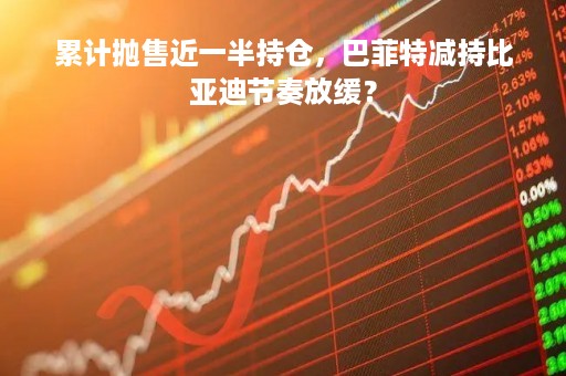 累计抛售近一半持仓，巴菲特减持比亚迪节奏放缓？