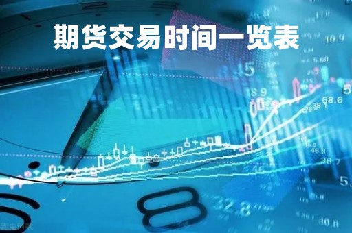 期货交易时间一览表