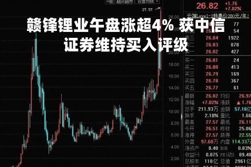 赣锋锂业午盘涨超4% 获中信证券维持买入评级