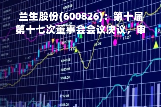 兰生股份(600826)：第十届第十七次董事会会议决议，审议《关于选举公司董事长的议案》等多项议案