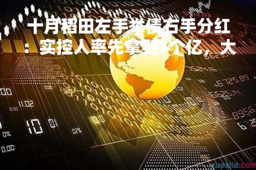 十月稻田左手举债右手分红：实控人率先拿到7个亿，大打价格战，大米不好卖了？