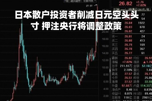 日本散户投资者削减日元空头头寸 押注央行将调整政策