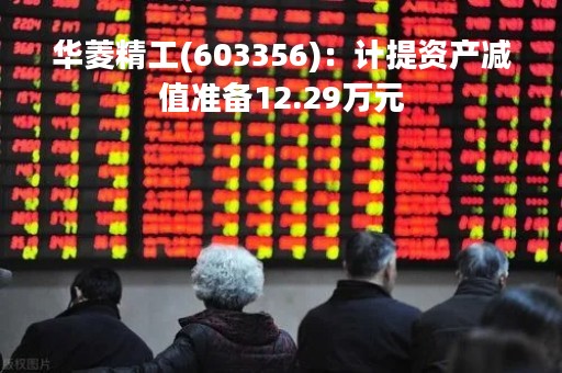 华菱精工(603356)：计提资产减值准备12.29万元