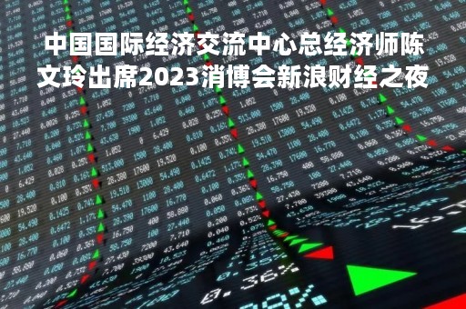 中国国际经济交流中心总经济师陈文玲出席2023消博会新浪财经之夜