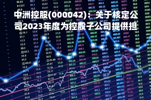 中洲控股(000042)：关于核定公司2023年度为控股子公司提供担保额度的公告