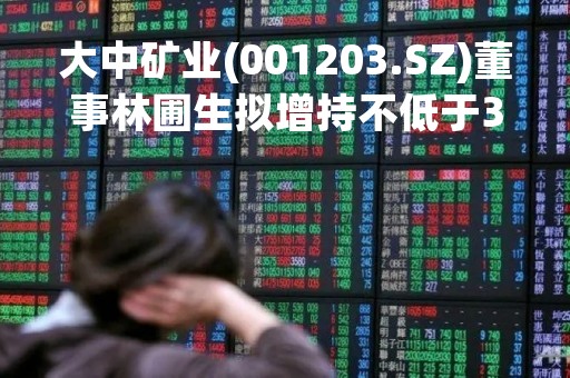 大中矿业(001203.SZ)董事林圃生拟增持不低于300万股