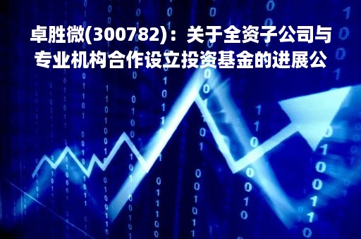 卓胜微(300782)：关于全资子公司与专业机构合作设立投资基金的进展公告