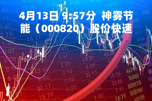 4月13日 9:57分  神雾节能（000820）股价快速拉升