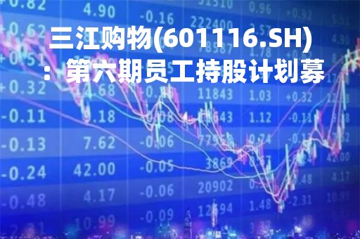 三江购物(601116.SH)：第六期员工持股计划募资不超680万元