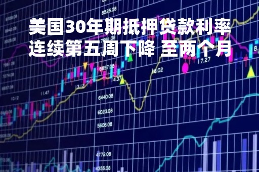美国30年期抵押贷款利率连续第五周下降 至两个月低点