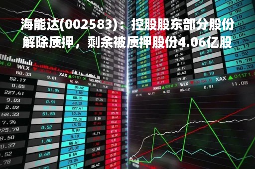 海能达(002583)：控股股东部分股份解除质押，剩余被质押股份4.06亿股