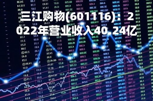 三江购物(601116)：2022年营业收入40.24亿元，与上期同比增加2.53%