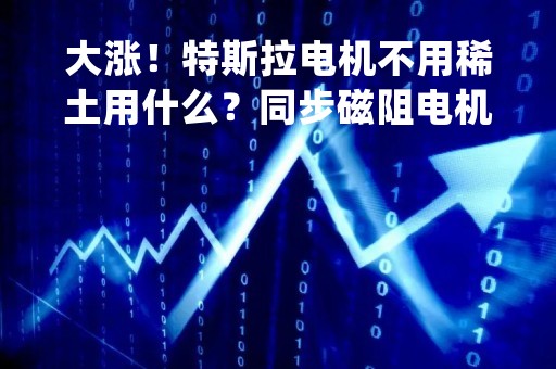 大涨！特斯拉电机不用稀土用什么？同步磁阻电机概念火了，涉及这些个股|只炒消息