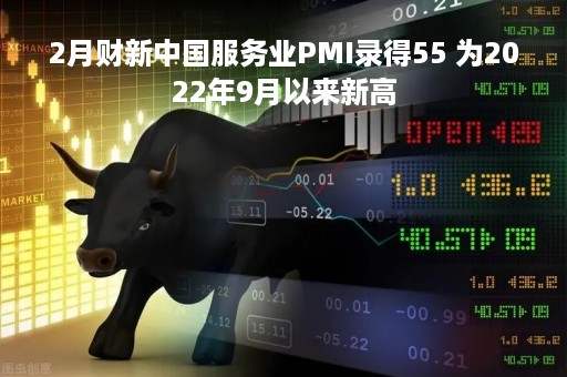 2月财新中国服务业PMI录得55 为2022年9月以来新高
