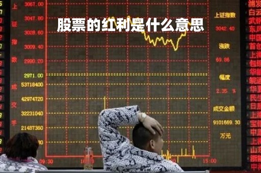 股票的红利是什么意思「股票红利是什么意思,只买了一股有红利?」