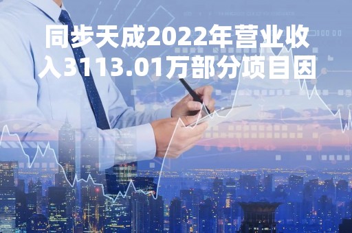 同步天成2022年营业收入3113.01万部分项目因客户方原因验收延迟 同步天成2022年营业收入3113.01万部分项目因客户方原因验收延迟