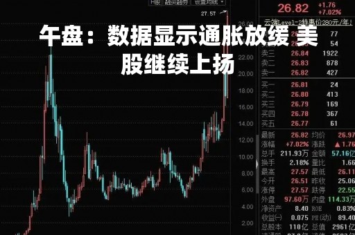 午盘：数据显示通胀放缓 美股继续上扬