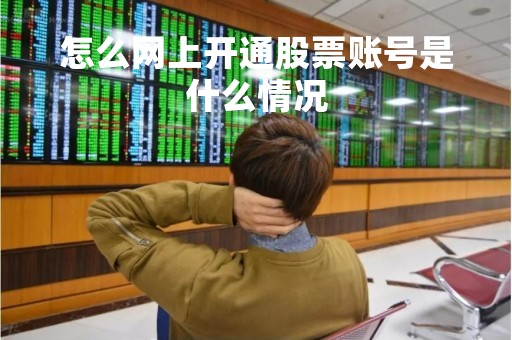 怎么网上开通股票账号是什么情况