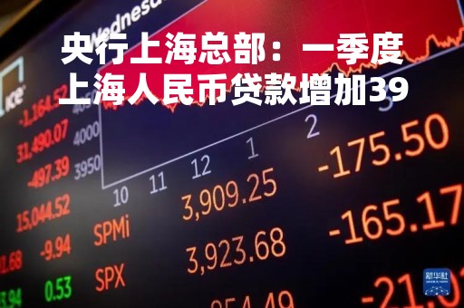央行上海总部：一季度上海人民币贷款增加3975亿元 同比多增516亿元