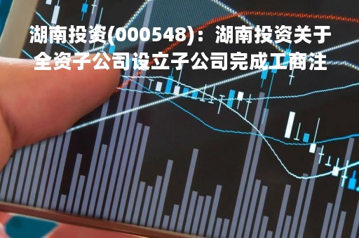 湖南投资(000548)：湖南投资关于全资子公司设立子公司完成工商注册登记并取得营业执照的公告