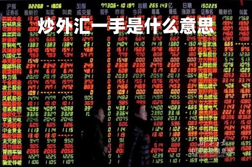 炒外汇一手是什么意思「炒外汇一手是多少美元」